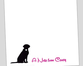 Labrador Personalized Notepad - Dog Stationery ~ 3 sizes