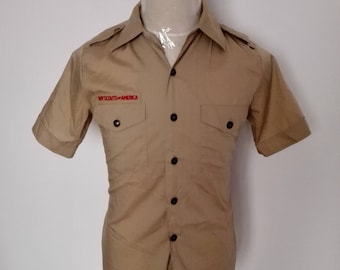 Sale!! Vintage Boy Scouts of America Button down shirt Size Medium
