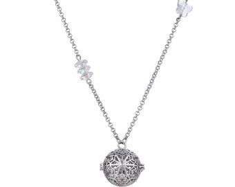 Essential Oils Diffuser Necklace, SnowFlake Necklace, Essential Oils Necklace, DarlingJ - DJN18020