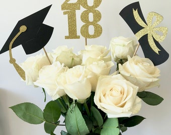 Graduation Party Decorations, Graduation Centerpiece Sticks 2018, Class of 2018, Graduation Party Decor, Graduation 2018 Decorations, 2018