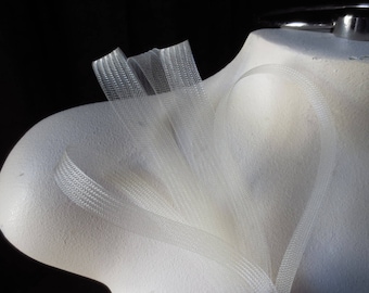 10 yds IVORY Horsehair Braid Crin 1/4" wide for Bridal, Veils, Fascinators, Millinery
