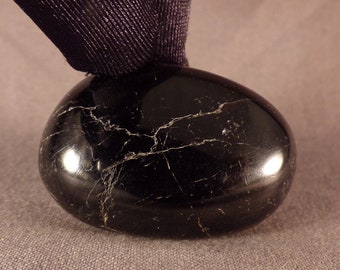 Madagascan Schorl Black Tourmaline Freeform - 44mm, 53g