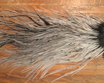 Metz Silver Badger Dry Fly Saddle for Fly Tying and Hair Extensions
