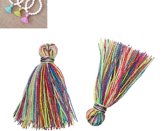 20 tassels fringes charms 20mm - Mulitcolore - SC64867 cotton.