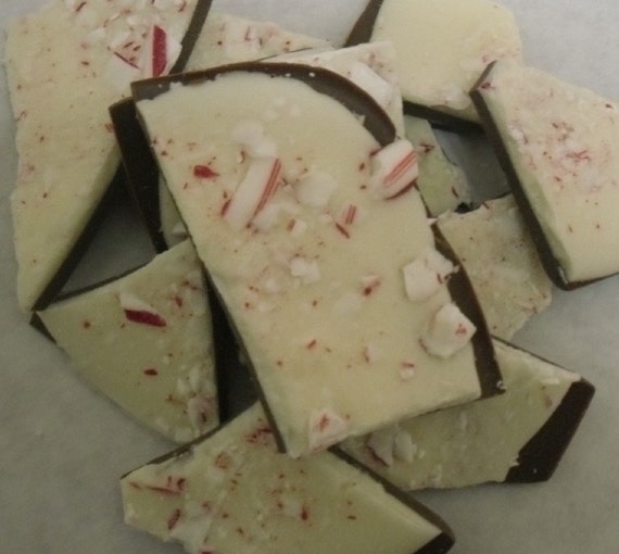 One pound chocolate peppermint/candy cane bark