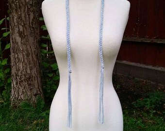 Hemp Braided Tassel belt