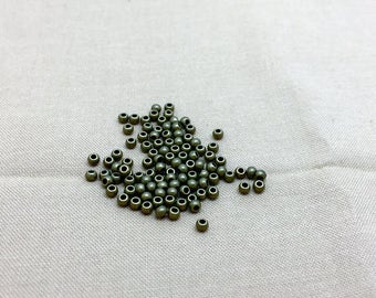 bronze 100 2.50 mm metal beads for jewellery designs