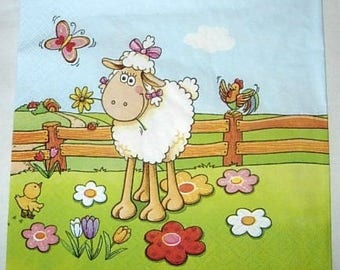 Sheep paper towel
