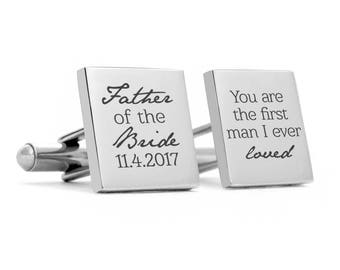 Wedding Cufflinks,Groom Wedding Cufflinks,Date and Initials Cufflinks,Engraved CuffLinks,Monogrammed Cufflinks