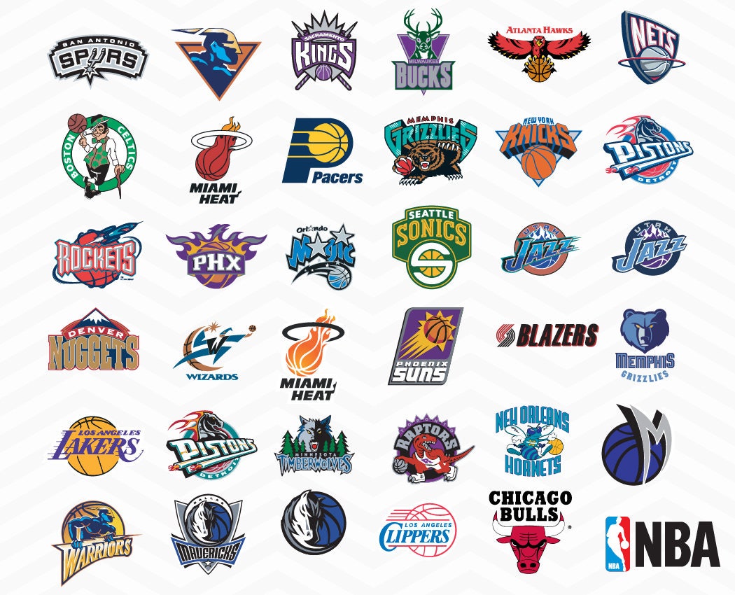 NBA Logos Svg Nba Team svg All NBA Team Logos Vector