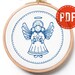 PDF embroidery tutorial + pattern | Little Angel pattern | Beginners level | Hand embroidery design | Direct download | Cute | Kushimari