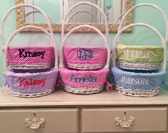 Monogrammed Easter Baskets