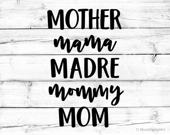 Download Mother Mama Madre Mommy Mom Svg Mom of Boys Svg Girls Mom ...