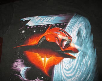 1986 ZZ Top concert shirt afterburner