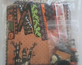Kit paperbag album theme Halloween, 20 x 20 cm