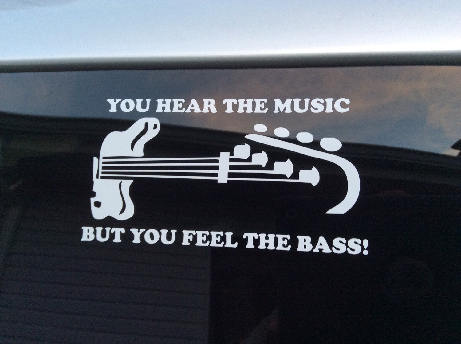 Bass player decal bass player sticker bass guitar decal
