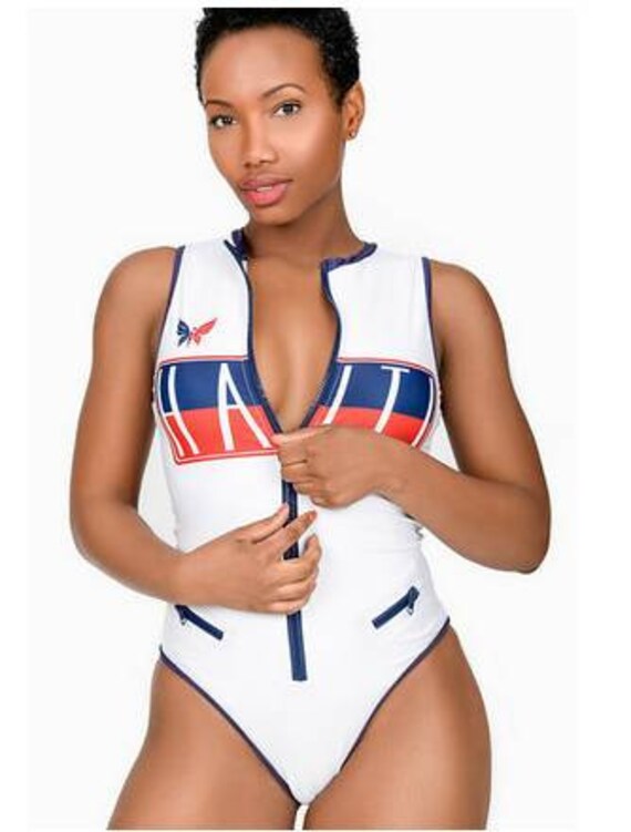 Haitian Flag Bathing Suits