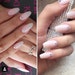 Press on nails • Natural pink nails • Swarovski crystals • false nails • Fake nails • Coffin nails • Acrylic nails • gel nails •