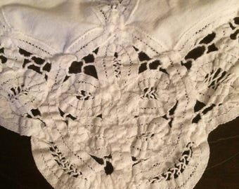 Battenburg Lace Table Runner - 1970s
