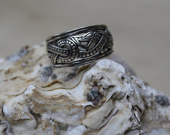 Viking Dragon Ring sterling silver