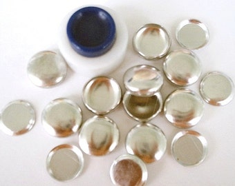 Size 20 (1/2 inch) Cover Button Starter Kit - Flat Backs