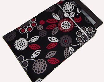 Retro Inspired Flower Power eReader Gadget Laptop Case Cover Bag fits Kindle Tablet - Gift Idea
