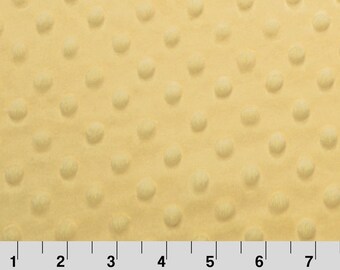 Yellow Minky from Shannon Fabrics > Cuddle Dimple ® Yellow < Smooth Dot by the Yard