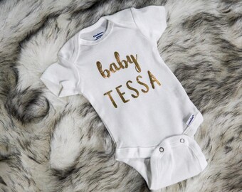 Baby Name Onesie, Baby Name, Custom Name Onesie, Personalize Onesie, Custom Onesie, Baby, Name Onesie, Any Name, Baby Shower Gift