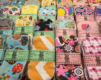 GO UNPAPER: MamaBear Reusable Cloth Wipes - 52 count - Replace All the Paper in Your House!