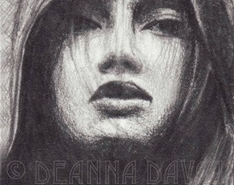 ACEO Fantasy Art Pagan Wiccan Priestess Gothic Wall Art