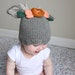 PDF Pattern, Baby boho deer hat, knit baby hat, toddler bonnet, toddler animal ear hat, children's animal ear hat, boho deer hat