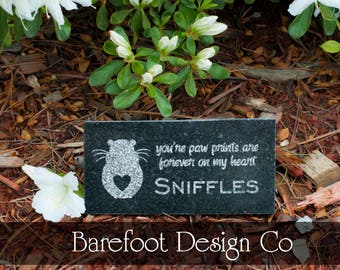 Small 3x6 Granite Personalized Hamster Pet Memorial Stone
