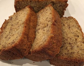 Nana's Best Blue Ribbon Banana Bread ~ Large 1 1/2 pound loaf