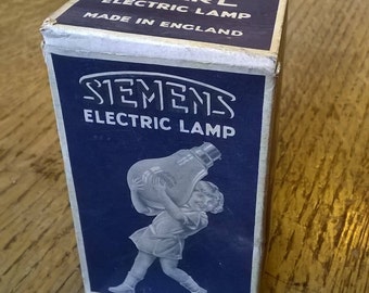 Old Packaging/ Vintage light bulb