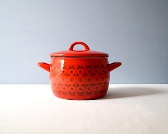Vintage Kaj Franck Finel - Arabia Kehrä Daisy Enamel Pot