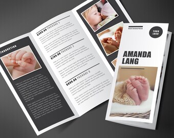 Marketing Brochure Design, Promotional Brochure, Trifold Brochure, Photography Brochure, 2 fold flyer, Brochure Template, Marketing Kit