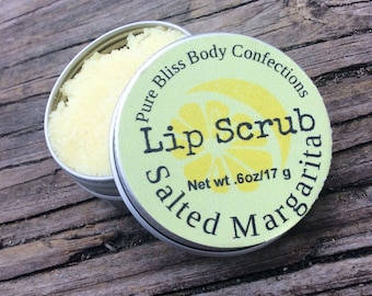 Lip Scrub, Salted Margarita, Margarita Gift, Margarita Lip Scrub, Lime Lip Scrub, Boozy Gift, Bachelorette Gift, Bridal Party Gift