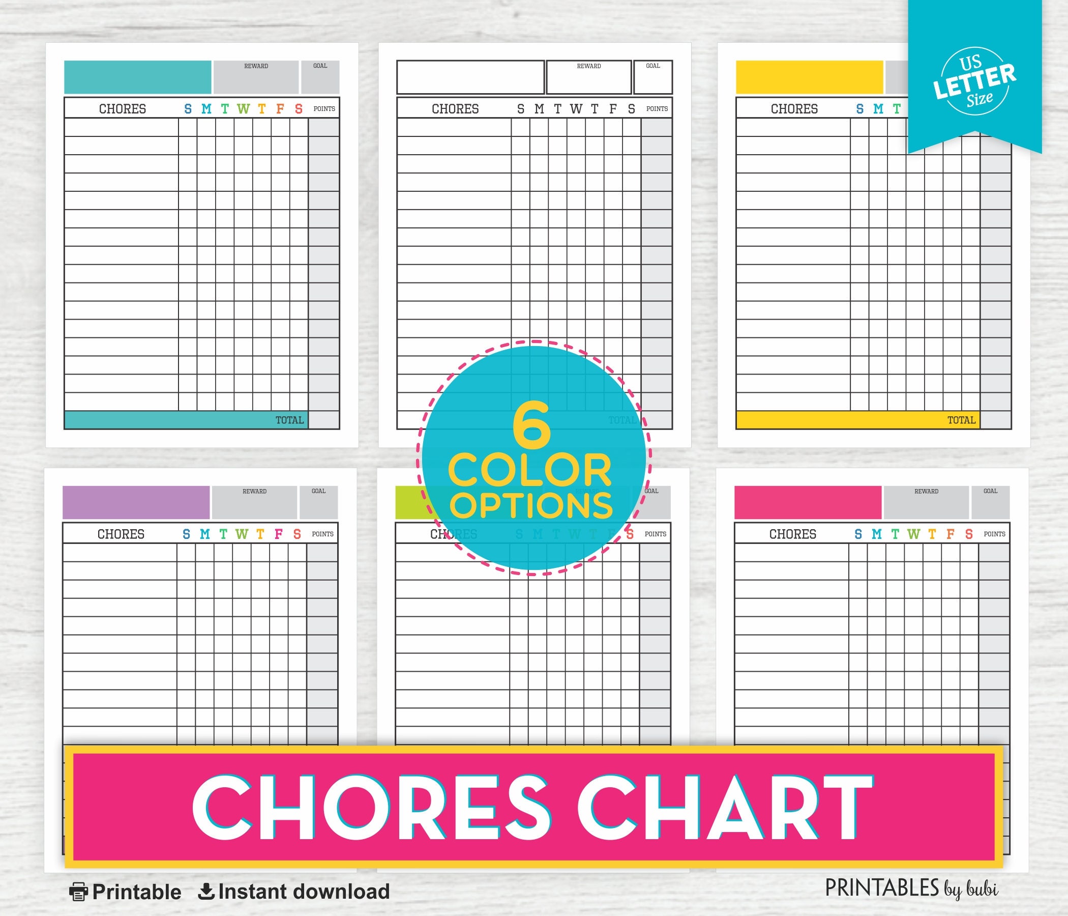 household responsibility chart