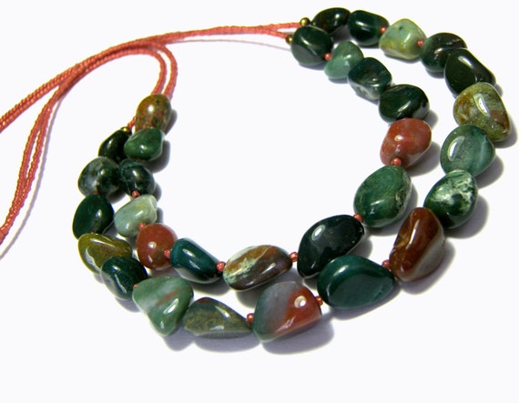 Fancy Jasper Necklace Blood Stone Necklace Multi Strand Necklace Most Popular Jewelry Statement Jewelry gift for her, valentine gift
