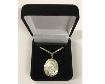 St. Joseph Medal Sterling Silver Patron Saint Personalized Engraved Free