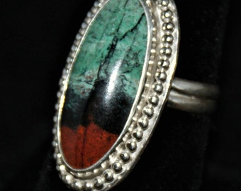 Sonora Sunrise Jasper Sterling Silver Handmade Ring by Gordon