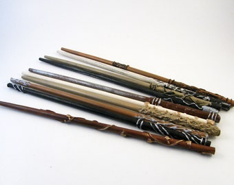 Magic Wand Wizard Wand Party Favor - Natural Series - Packages of 1 to 9 Wands