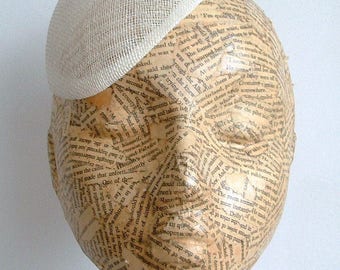 Sinamay Beret - Ivory