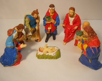 Christmas Nativity Scene 8 Pc Set