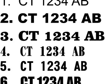 chrome & black boat lettering, registration numbers 320