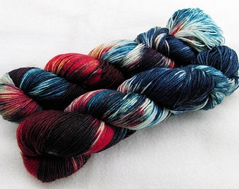 Handdyed SockYarn, 75 Wool, 25 Polyamid 100g 3.5 oz. Nr. 732