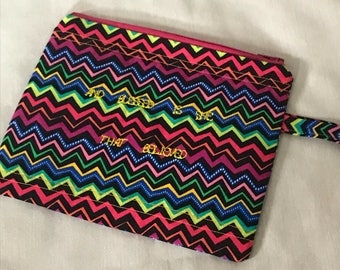 Blessed is She Zipper Wristlet