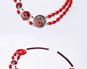 Chain of Cloisonne Enamel
