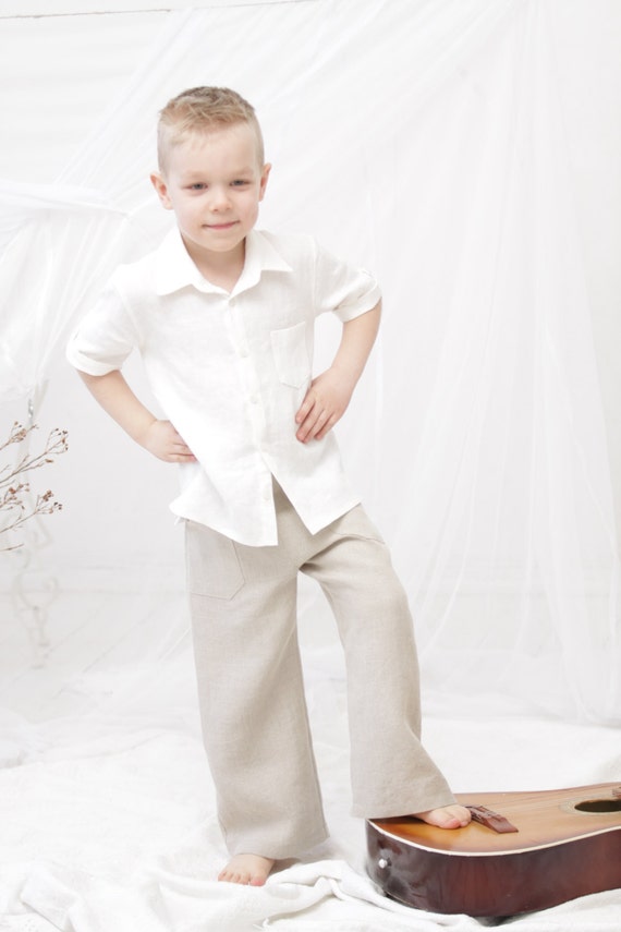 kids linen trousers