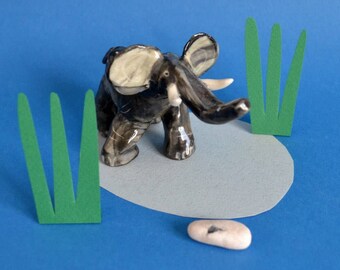 Elephant // Ceramic Figure